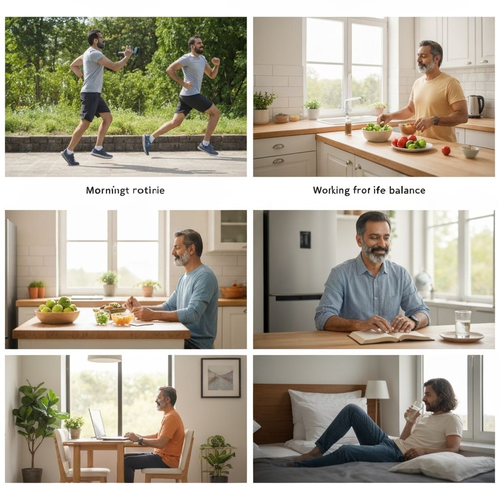 Daily lifestyle habits representation